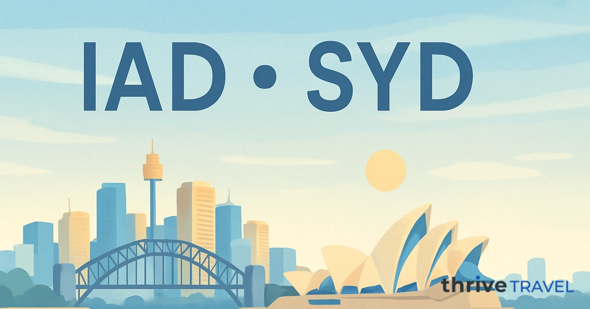 Washington to Sydney