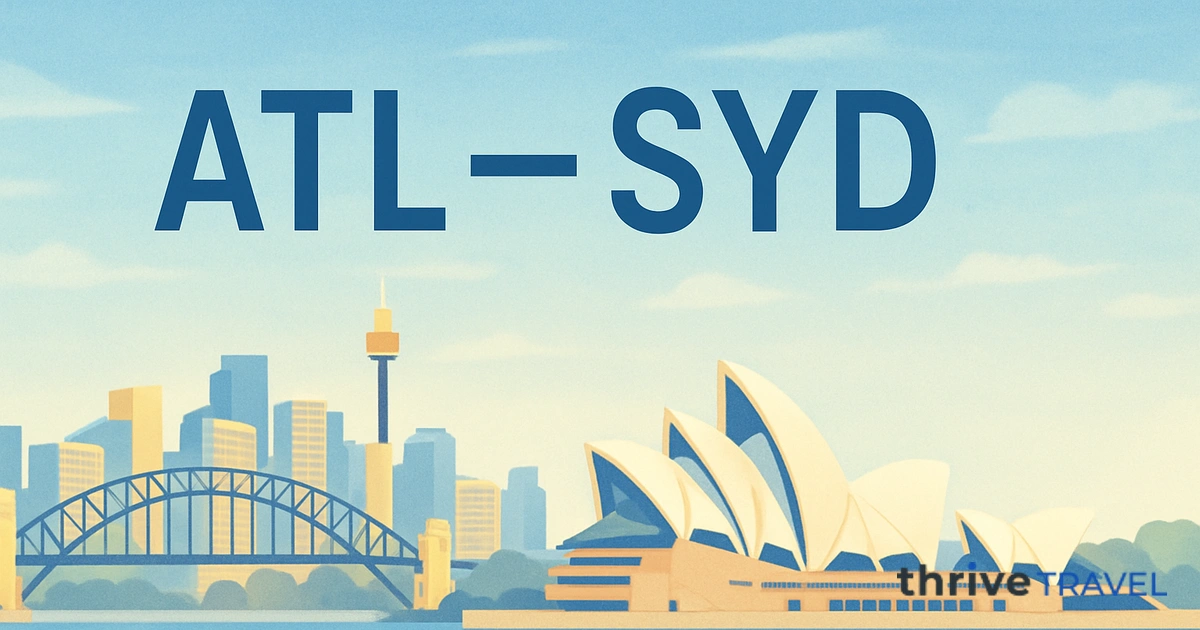 Atlanta to Sydney