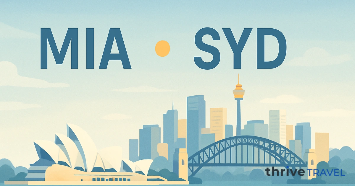 Miami to Sydney