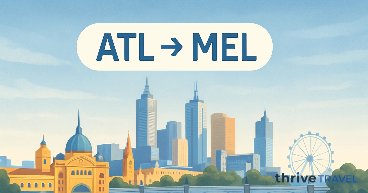 Atlanta to Melbourne