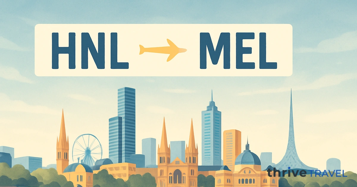 Honolulu to Melbourne