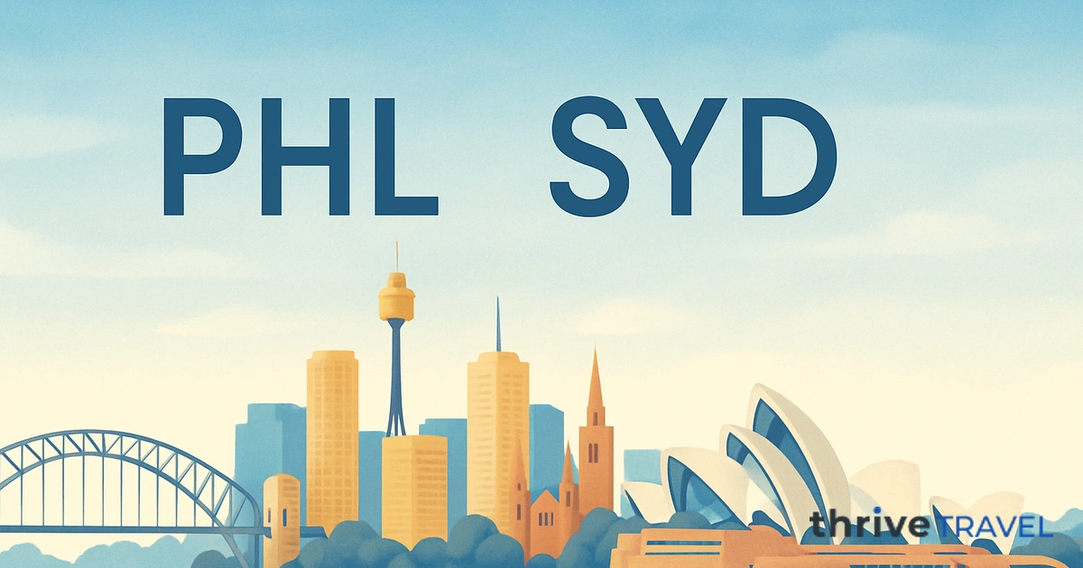 Philadelphia to Sydney