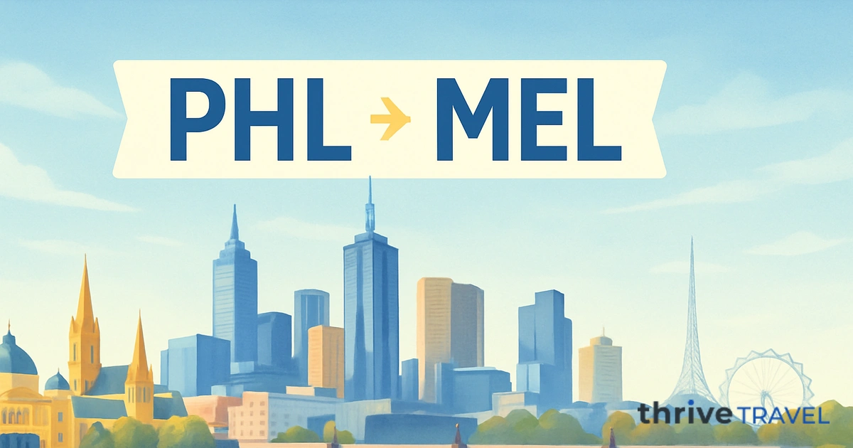 Philadelphia to Melbourne