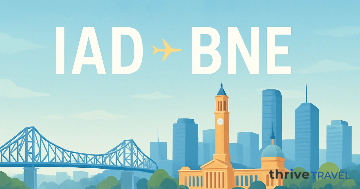 Washington to Brisbane