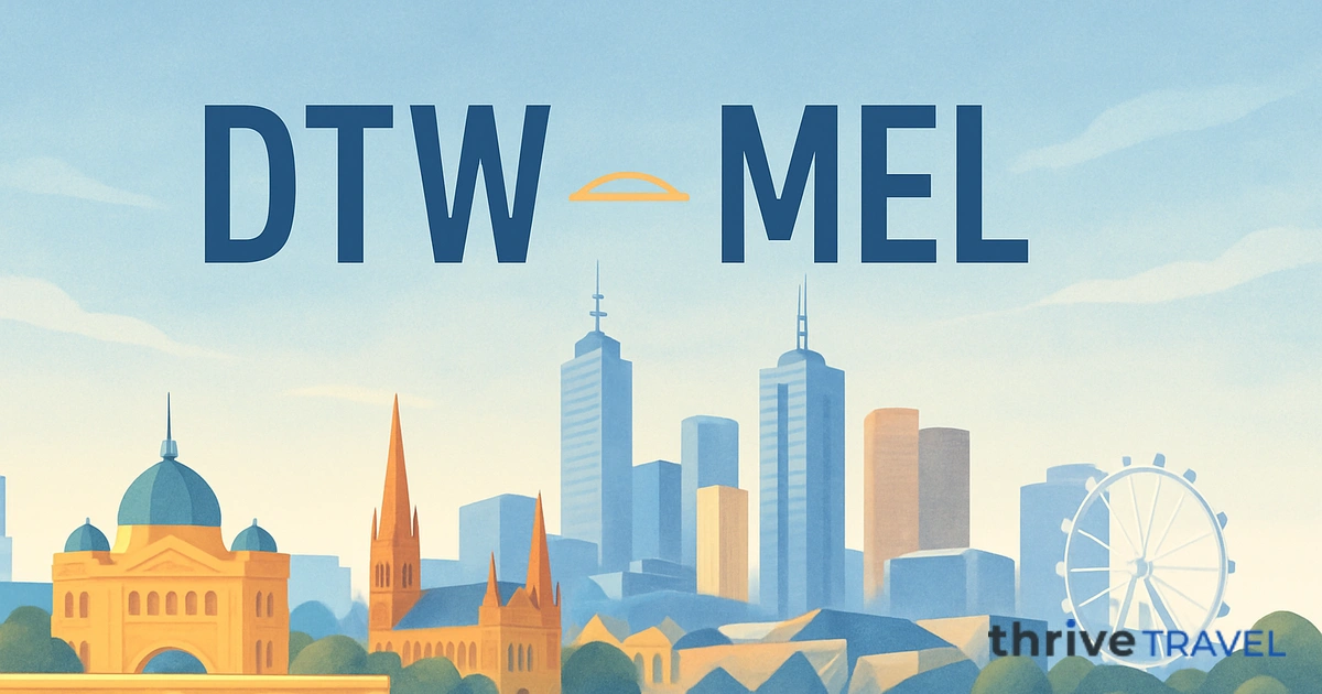 Detroit to Melbourne