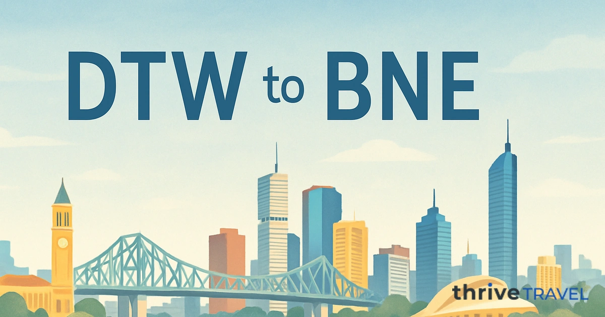 Detroit to Brisbane