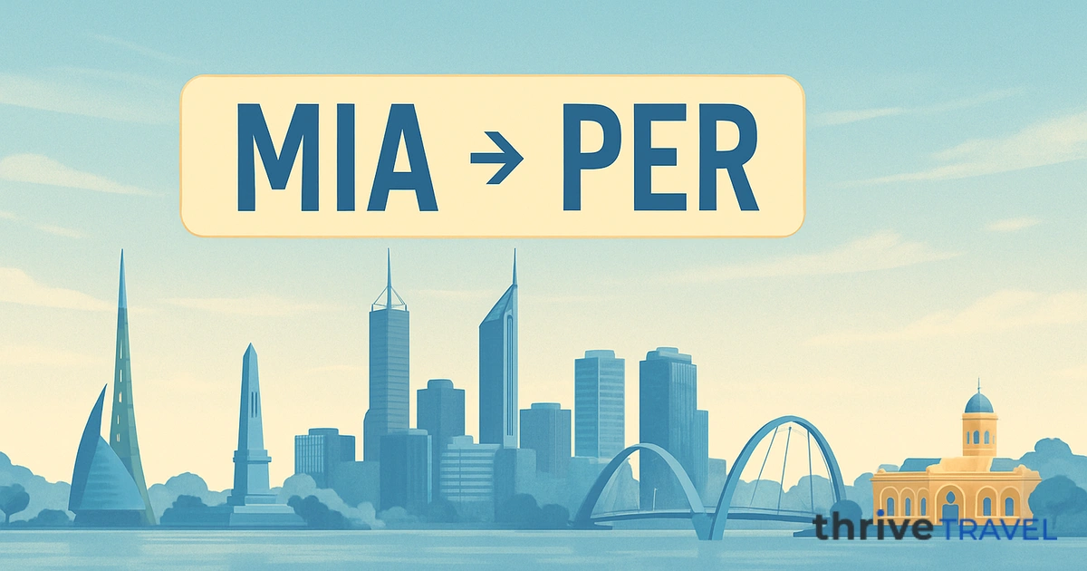 Miami to Perth