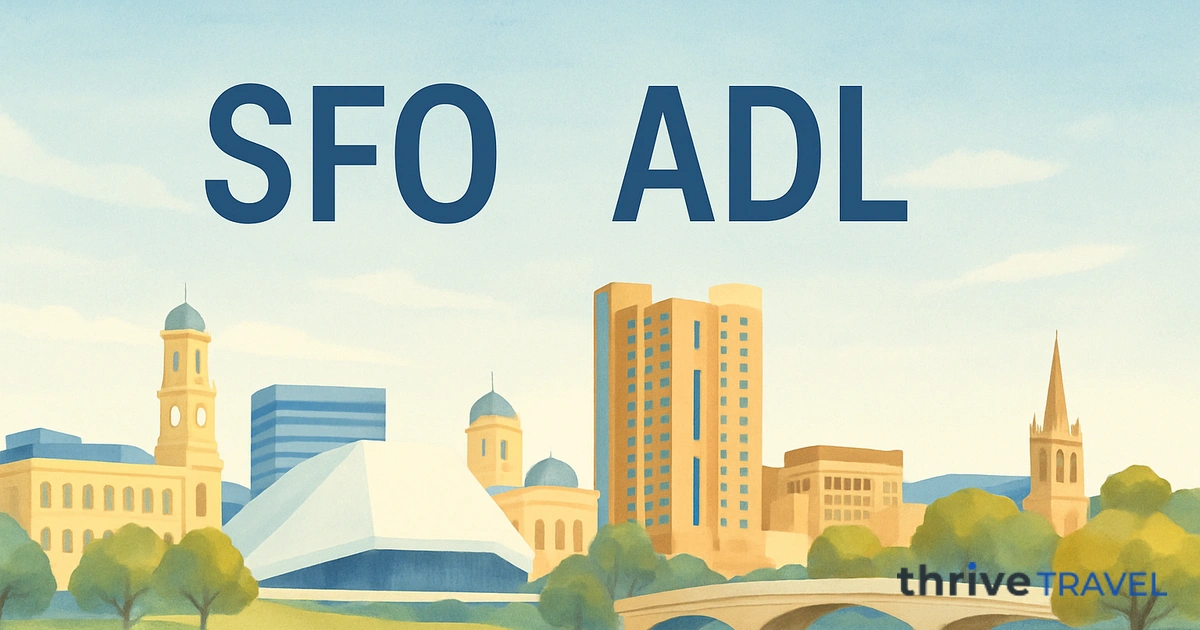 San Francisco to Adelaide