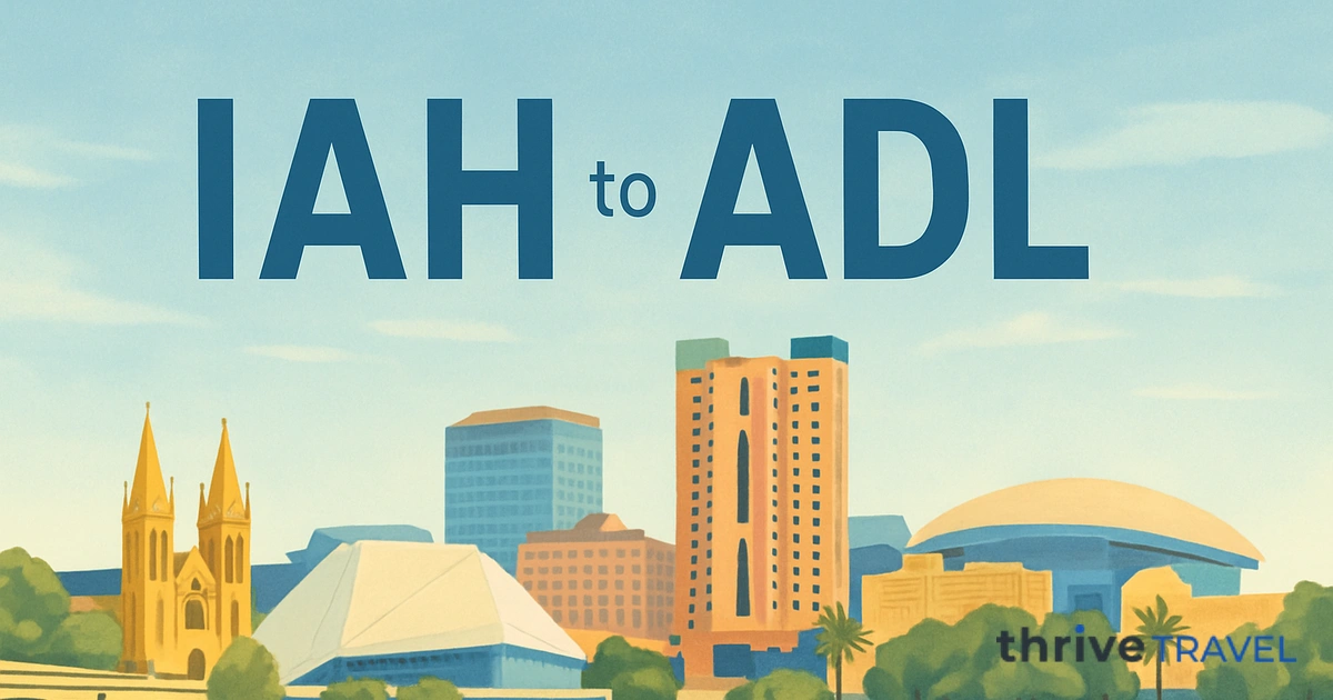 Houston to Adelaide