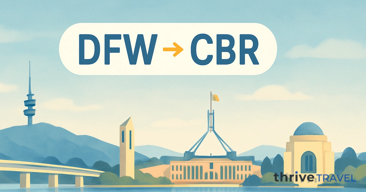 Dallas to Canberra