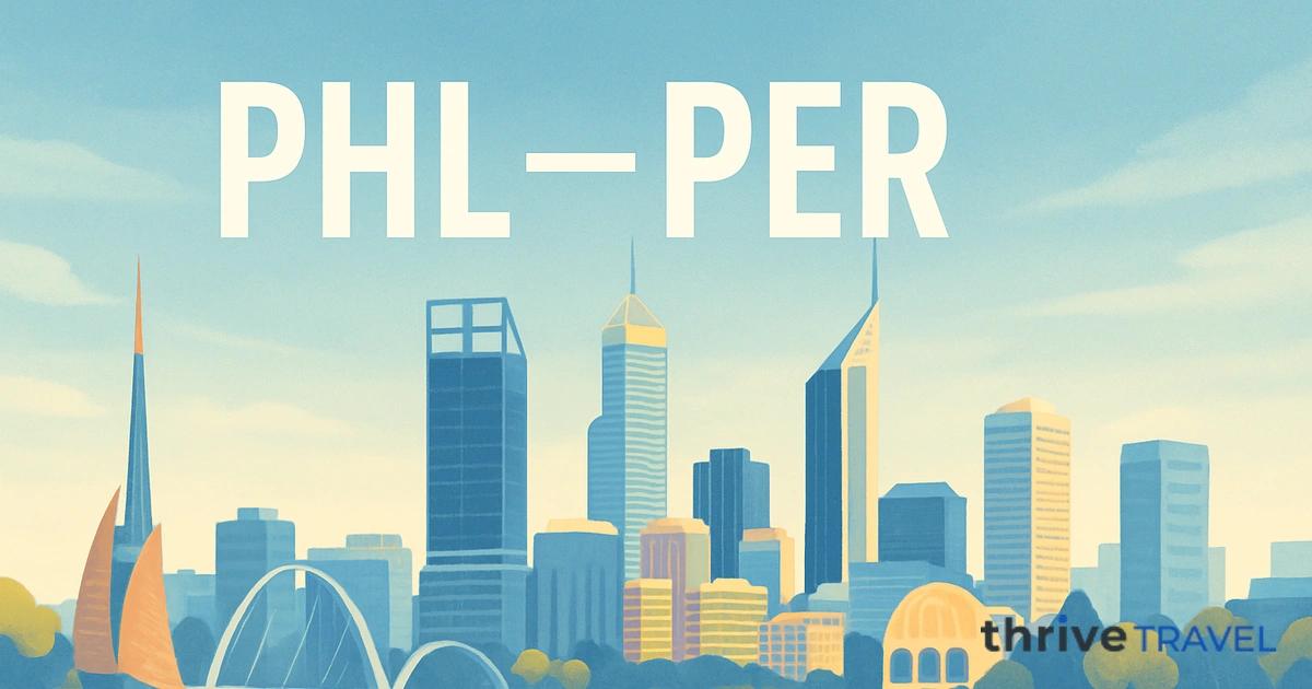 Philadelphia to Perth