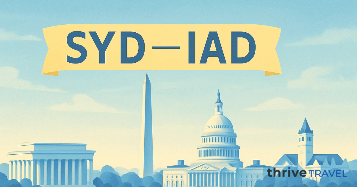 Sydney to Washington