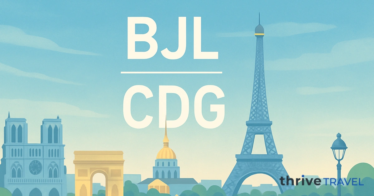 Banjul to Paris