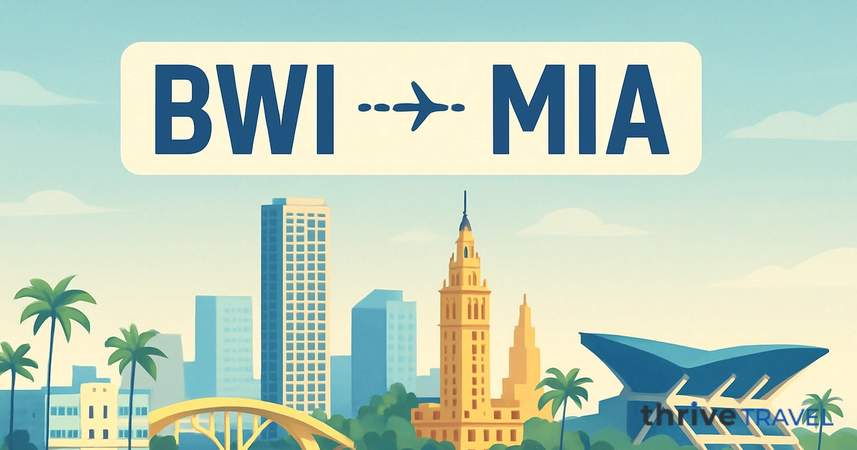 Baltimore to Miami