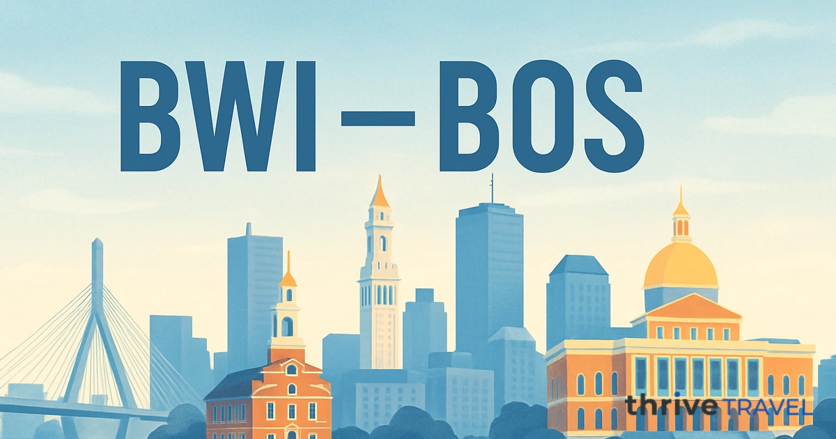 Baltimore to Boston