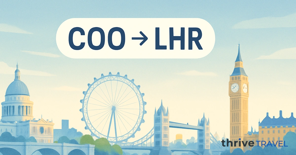 Cotonou to London