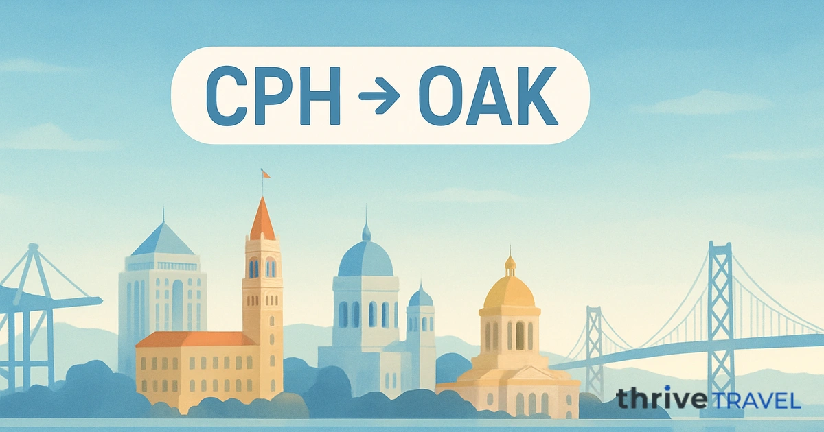 Copenhagen to Oakland