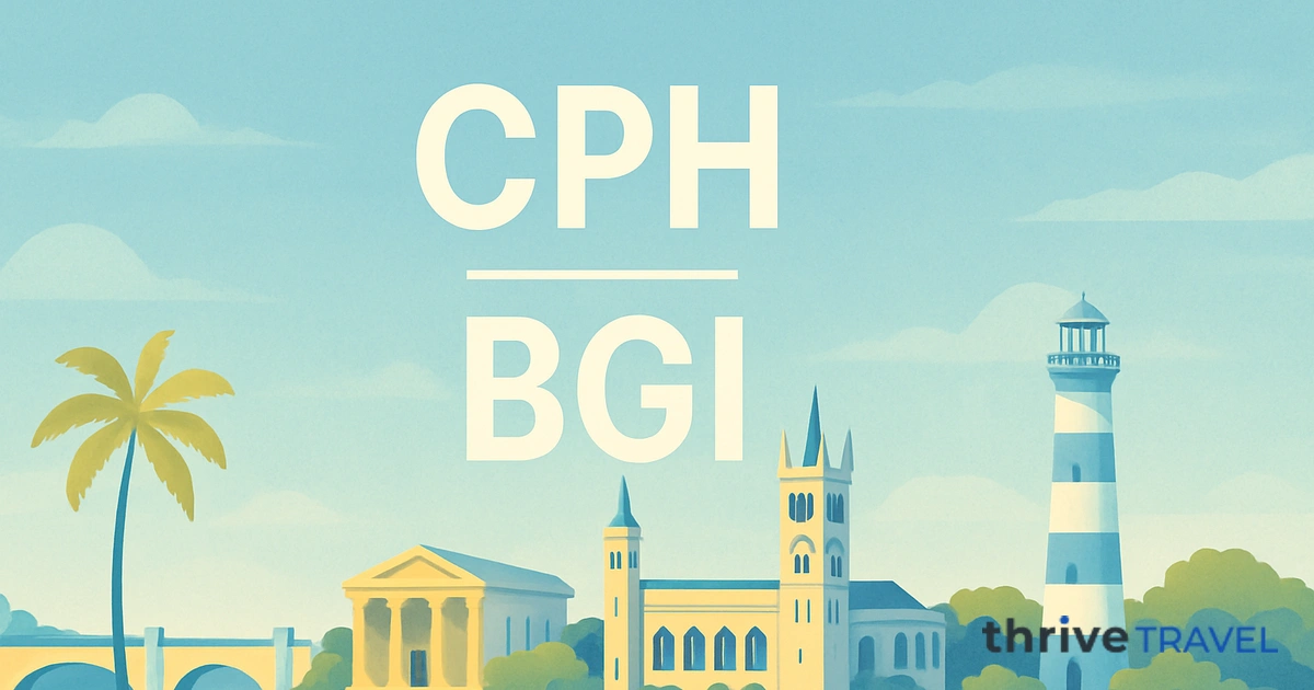 Copenhagen to Bridgetown