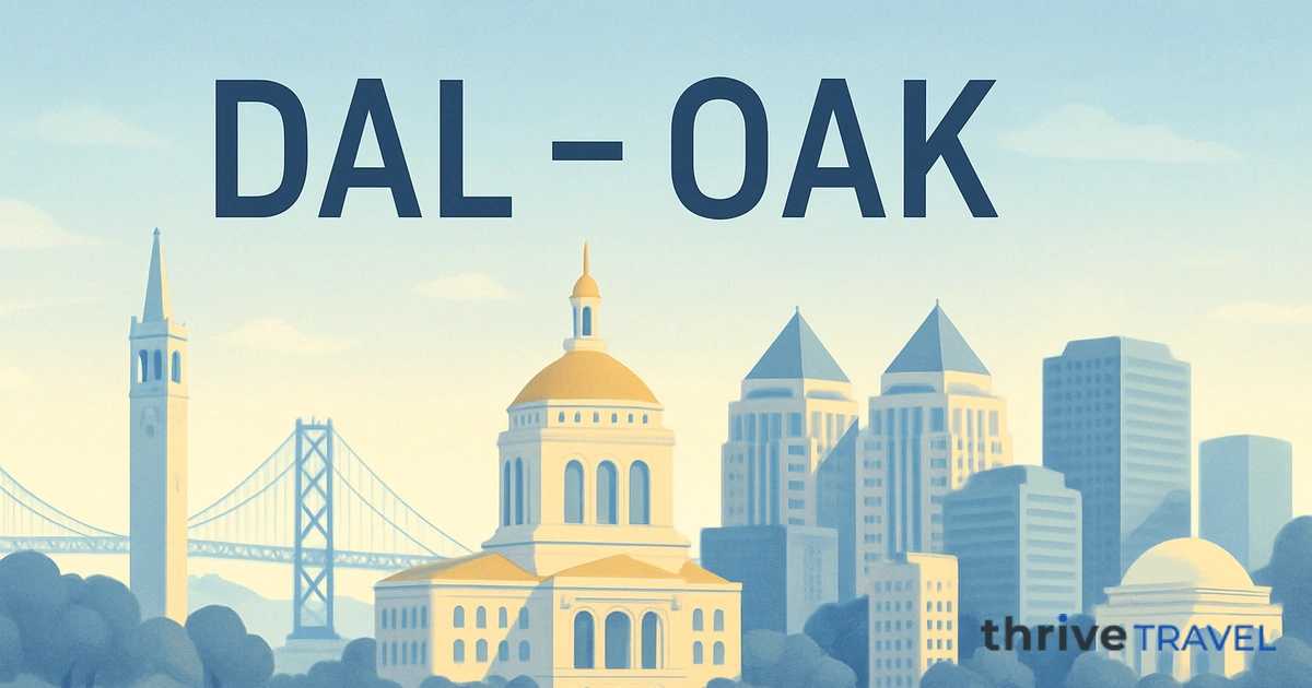 Dallas to Oakland