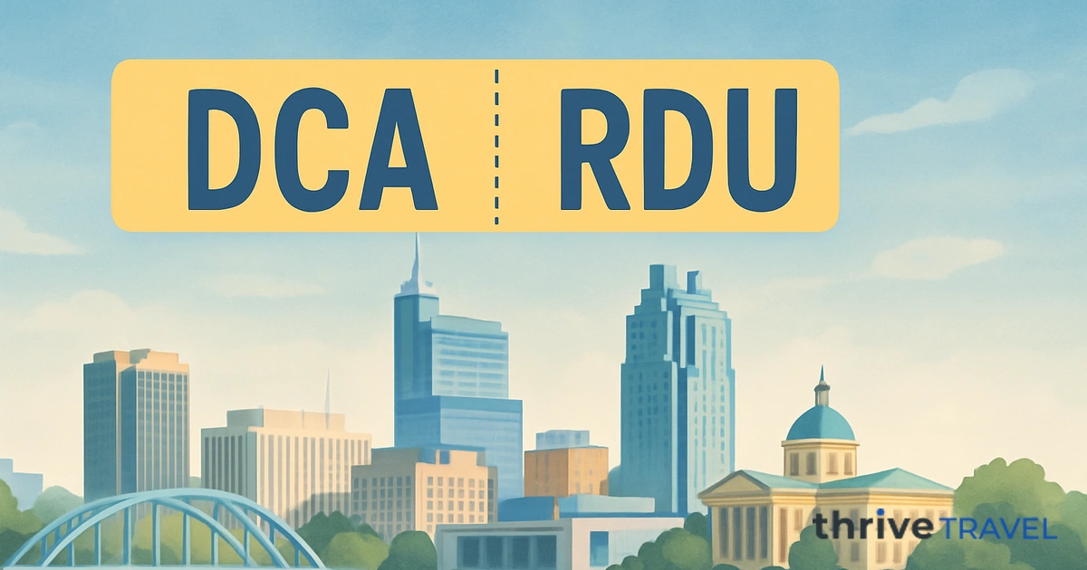 Washington to Raleigh
