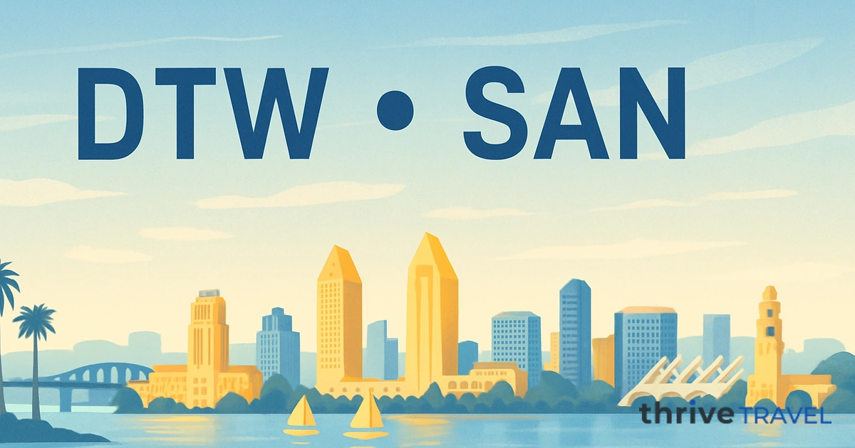 Detroit to San Diego
