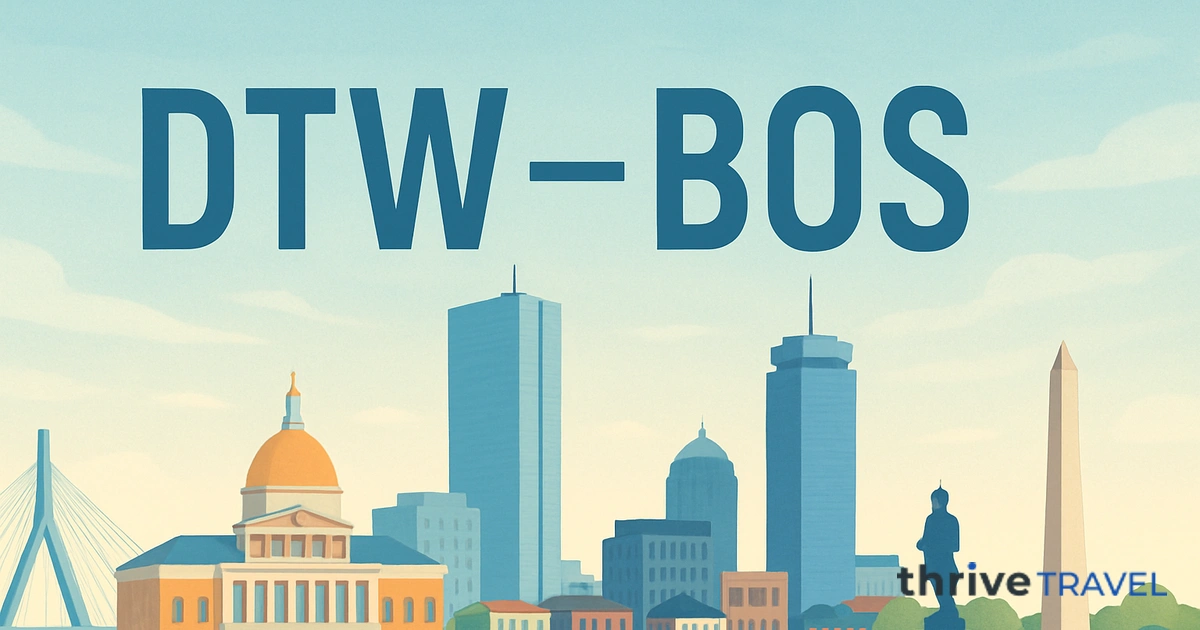 Detroit to Boston