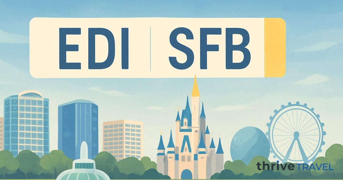 Edinburgh to Orlando Sanford