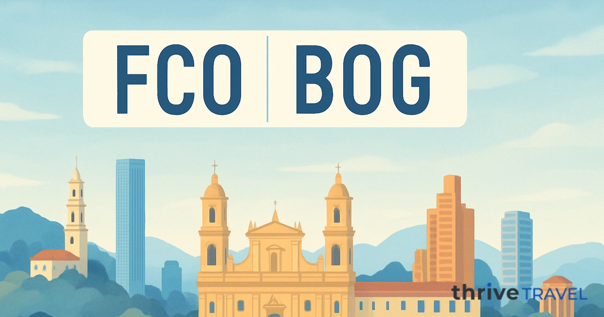 Rome to Bogotá