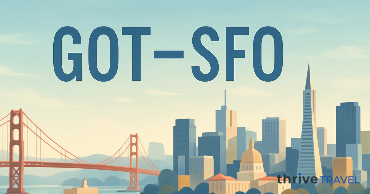 Gothenburg to San Francisco
