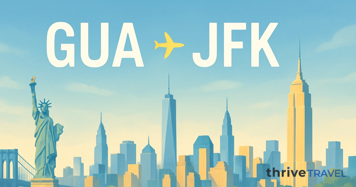 Guatemala City to New York