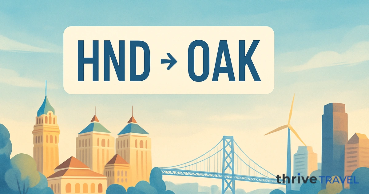 Tokyo to Oakland