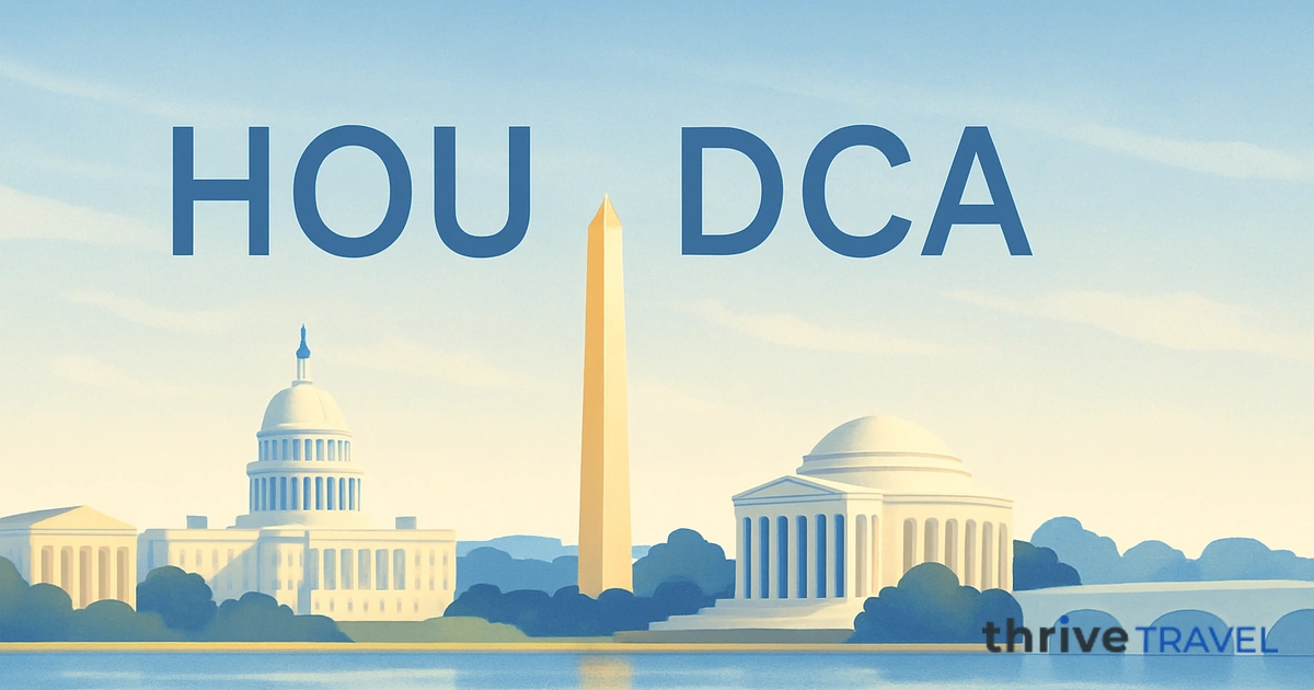 Houston to Washington D.C.