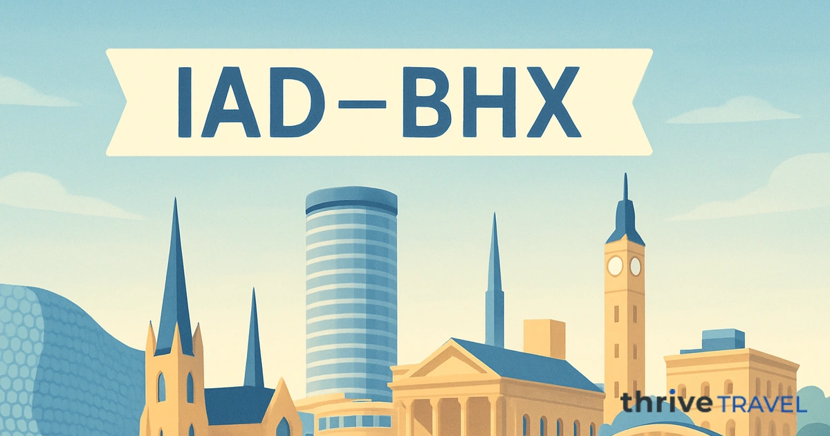 Washington to Birmingham