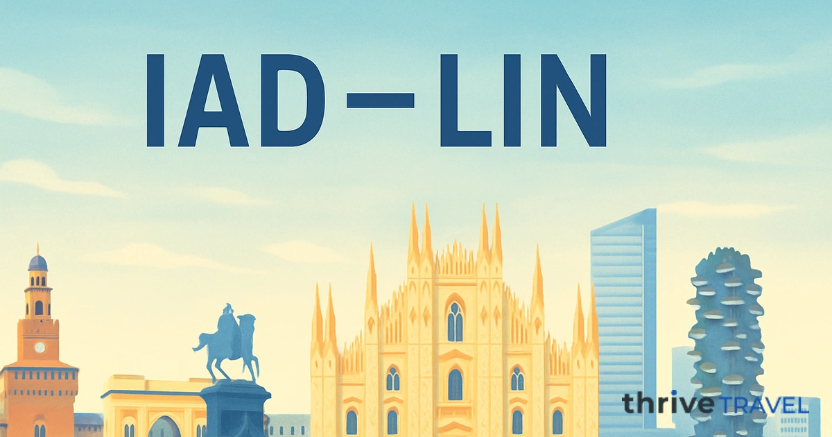 Washington to Milan