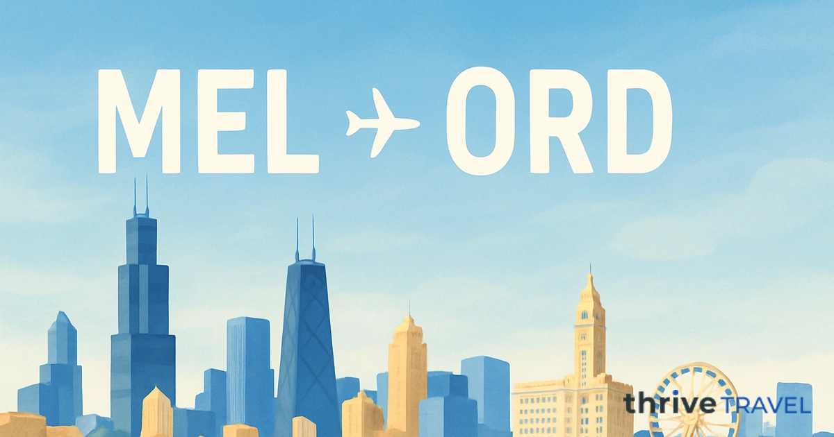 Melbourne to Chicago