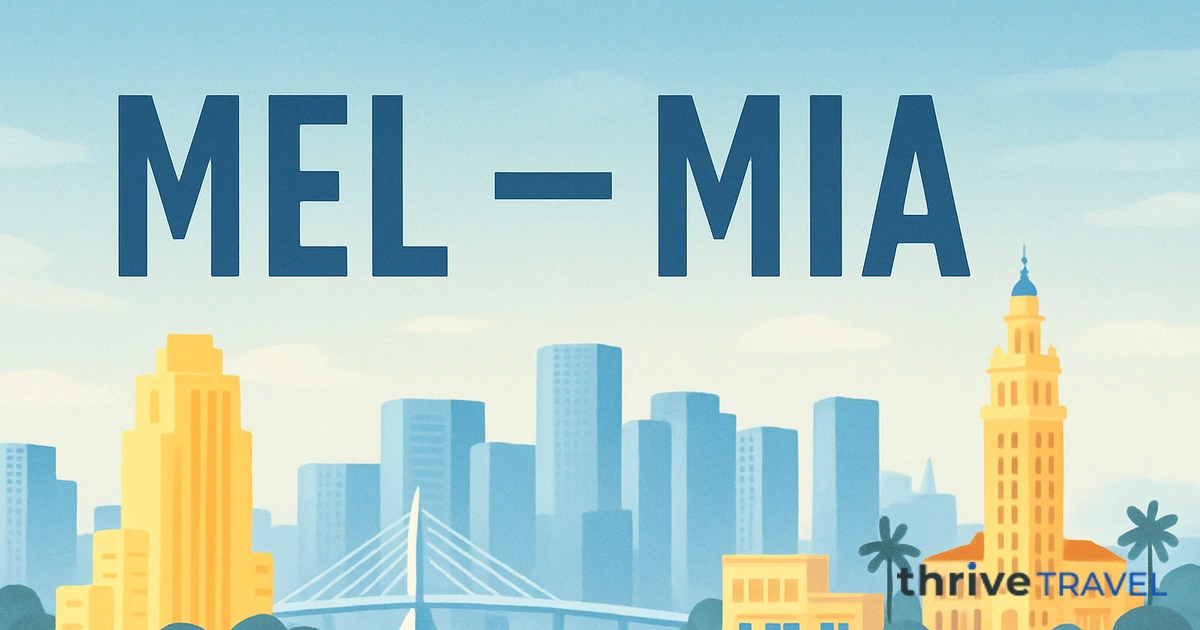 Melbourne to Miami