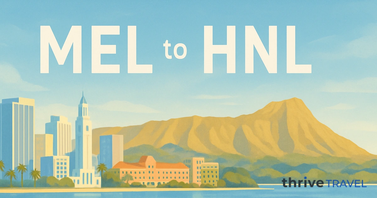 Melbourne to Honolulu