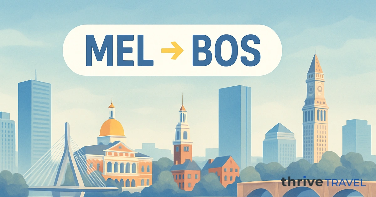 Melbourne to Boston