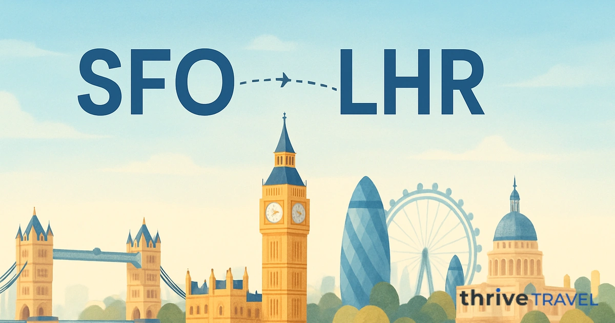 San Francisco to London