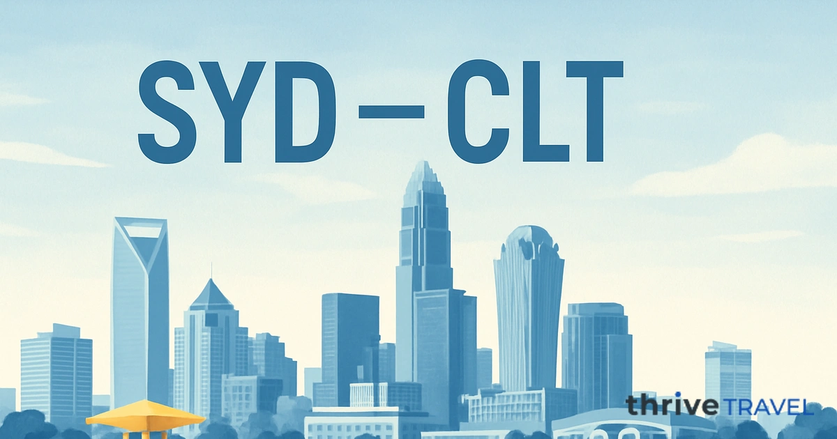 Sydney to Charlotte