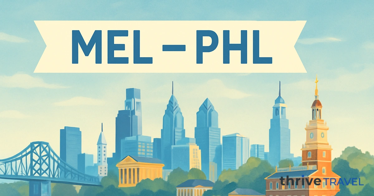 Melbourne to Philadelphia