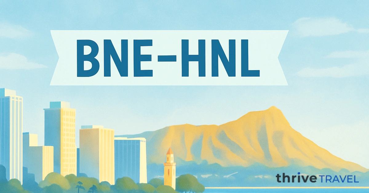 Brisbane to Honolulu