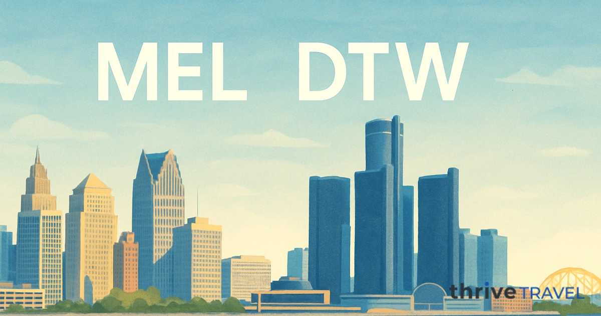 Melbourne to Detroit
