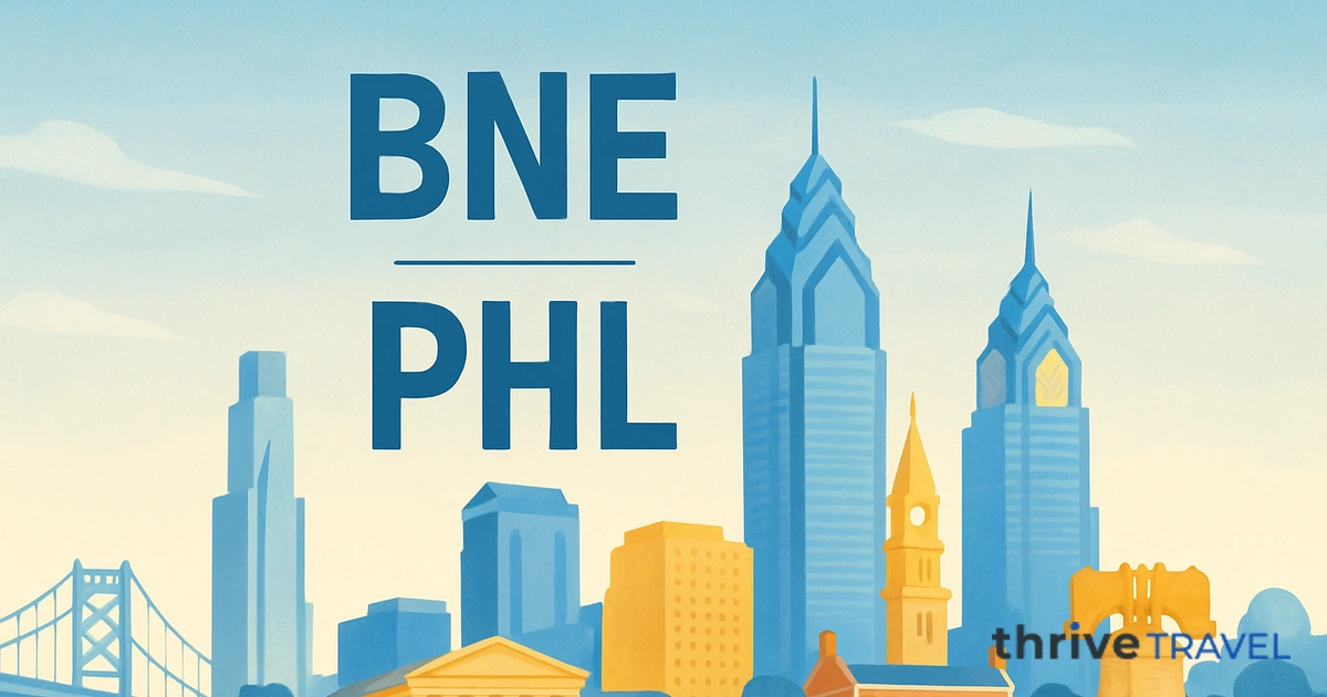 Brisbane to Philadelphia