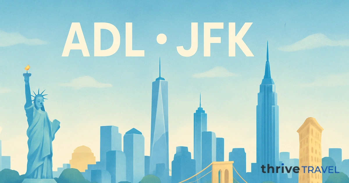 Adelaide to New York