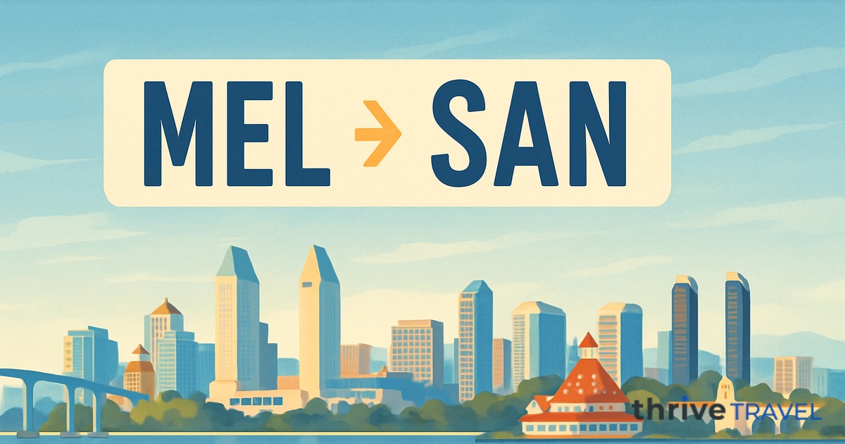 Melbourne to San Diego
