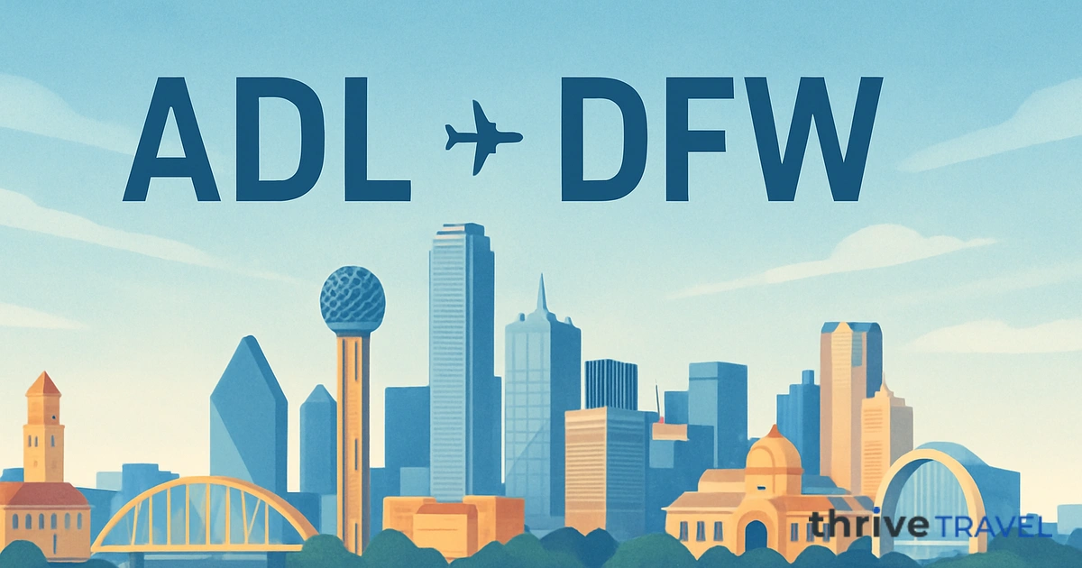 Adelaide to Dallas