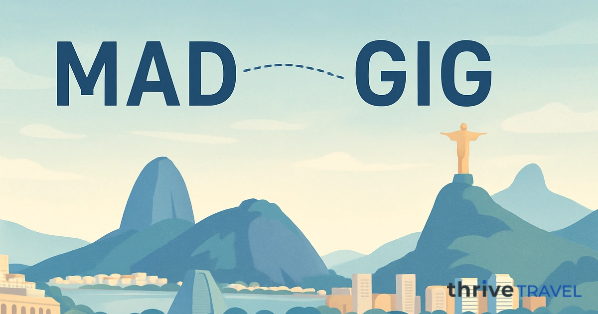 Madrid to Rio de Janeiro