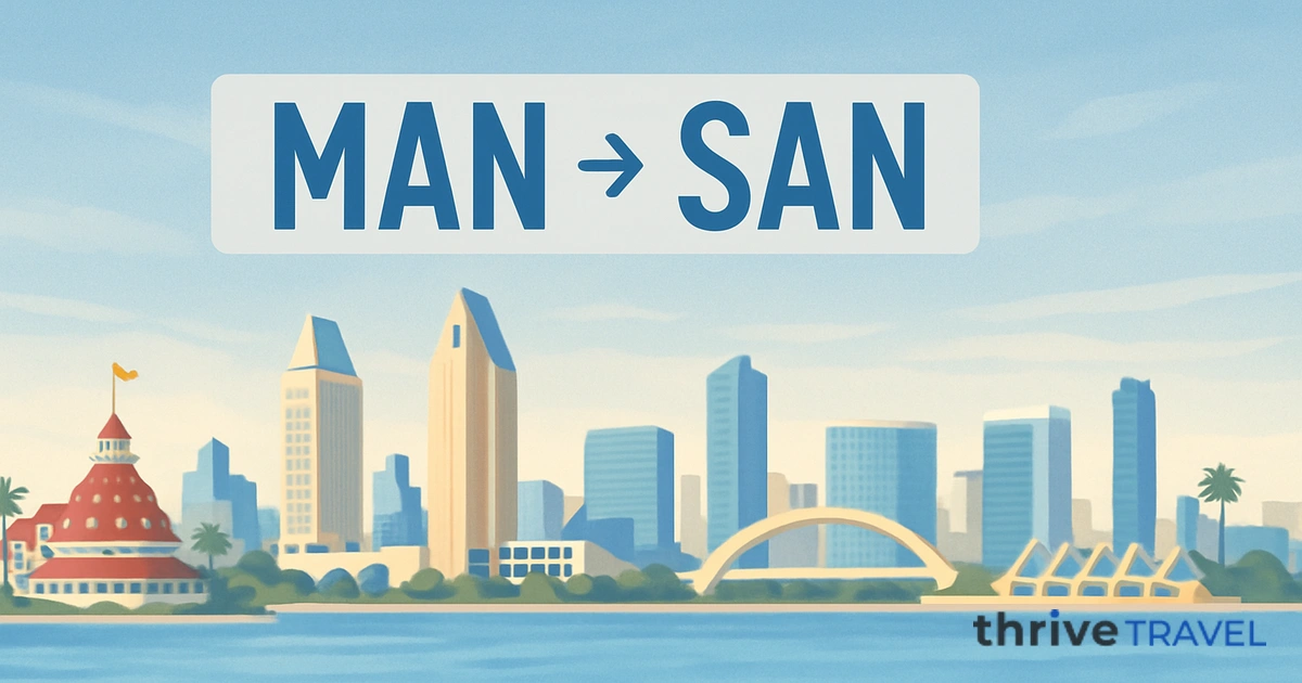 Manchester to San Diego