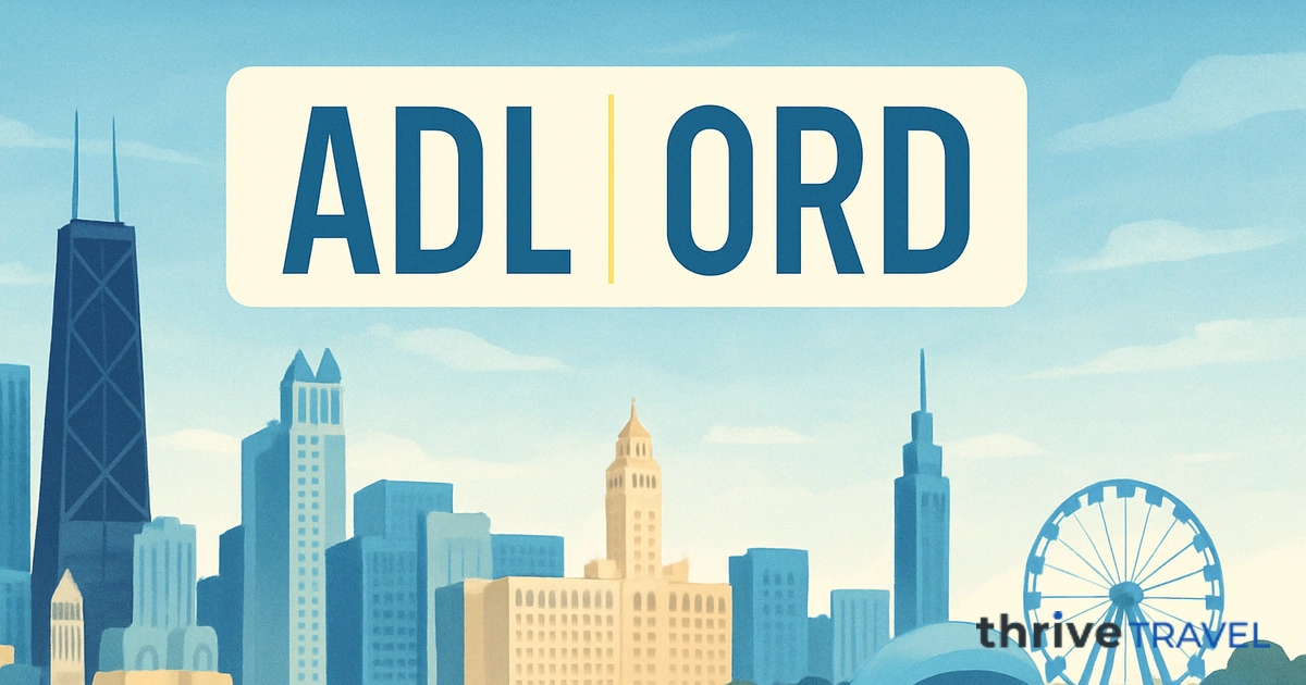Adelaide to Chicago